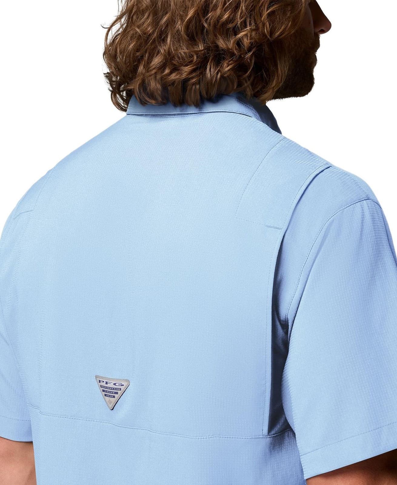 Columbia Men's PFG Tamiami II Short Sleeve Button UP Shirt Blue 1X - Thumbnail 6