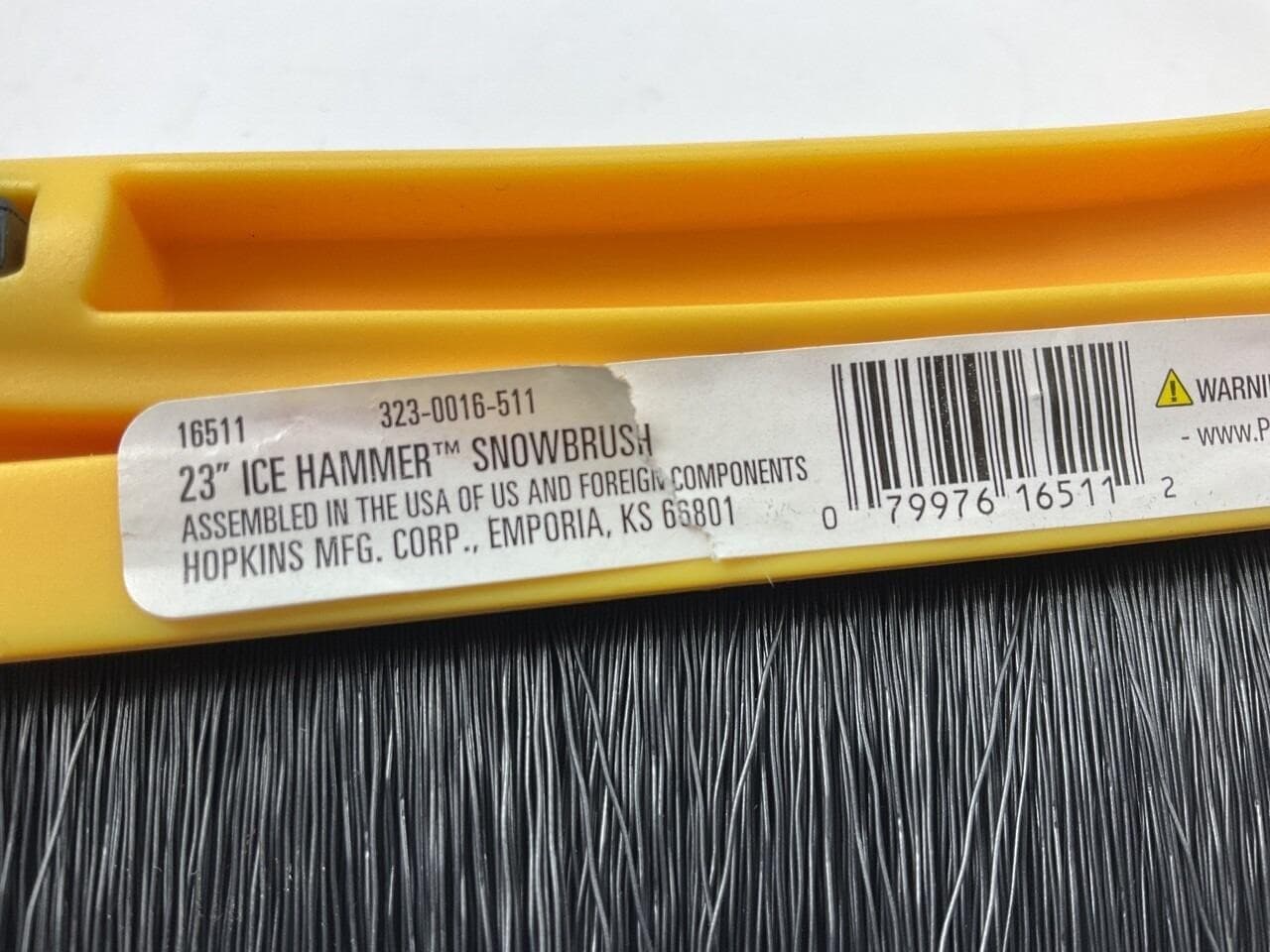 Hopkins SubZero 23" Ice Hammer Heavy Duty Snowbrush & Ice Scraper Yellow 16511 - Thumbnail 8
