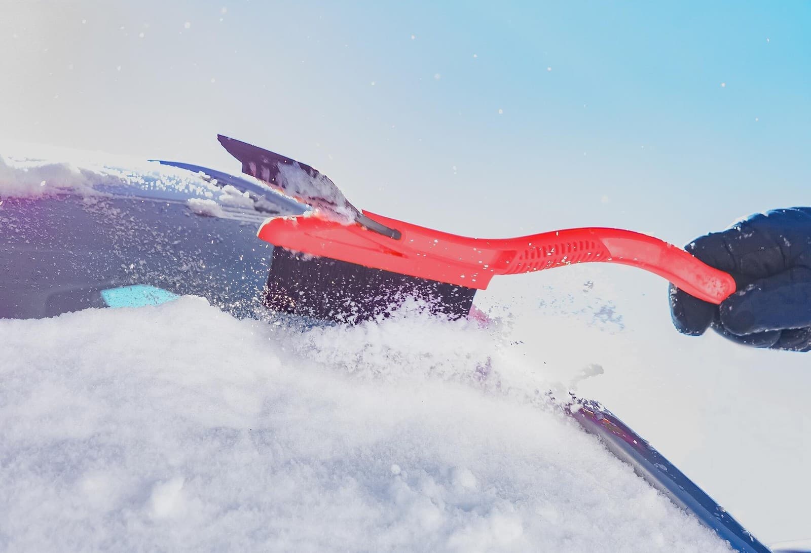 Hopkins SubZero 23" Ice Hammer Heavy Duty Snowbrush & Ice Scraper Yellow 16511 - Thumbnail 10