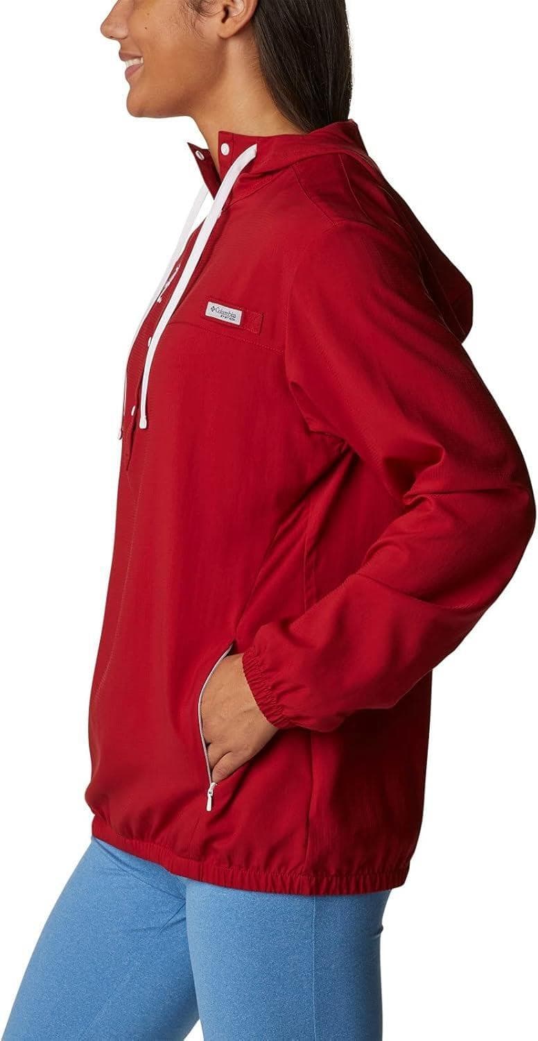 Columbia Women's Alabama Crimson Tide Tamiami Omni-Wick Hoodie Jacket Red Small - Thumbnail 2