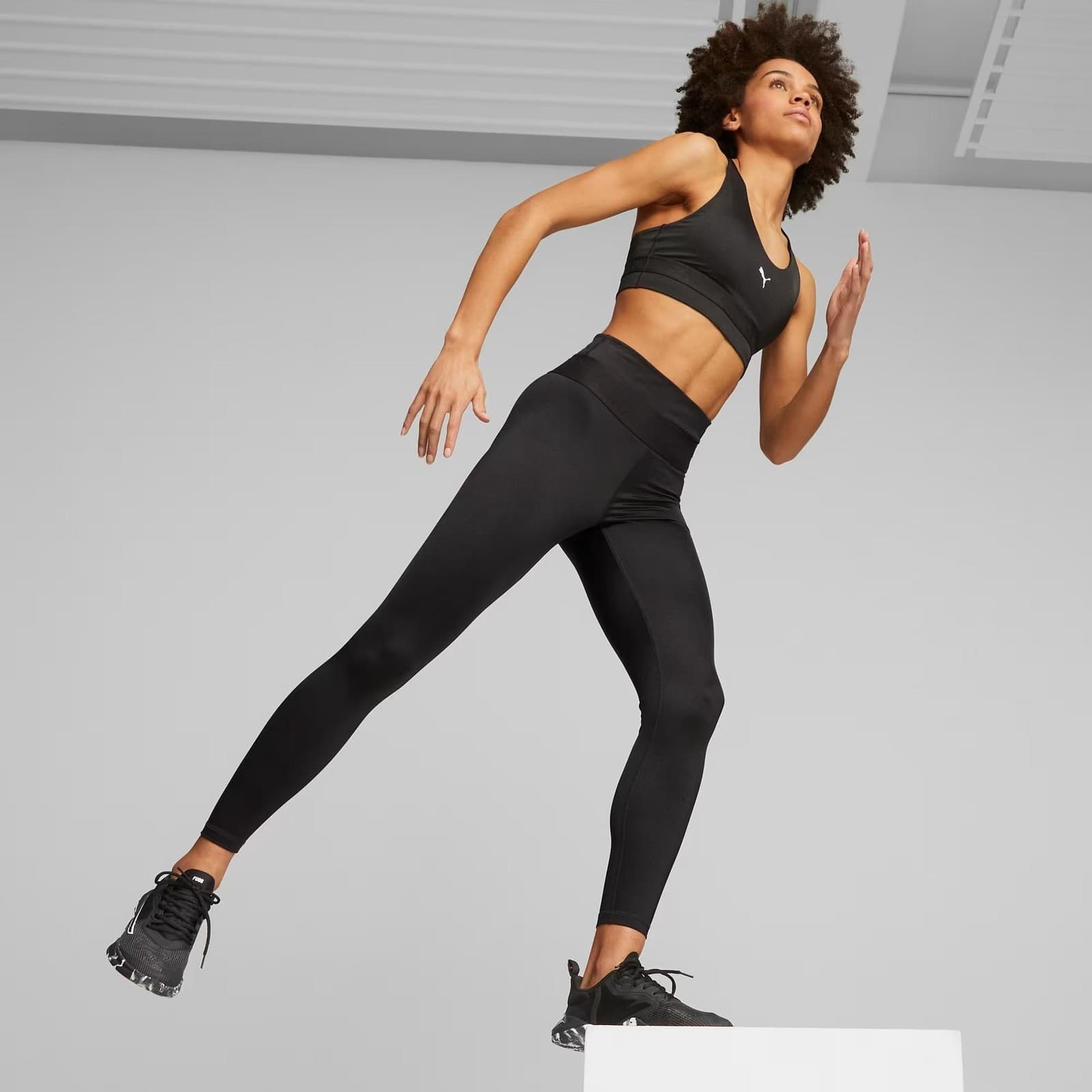 Puma Women's Drycell Strong Shine 7/8 Training Leggings Black XL $56 Value - Thumbnail 4