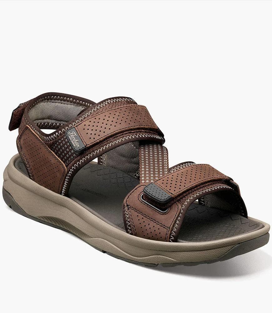 Florsheim Men's Tread Lite River Sandals Brown Knit 13 M $115 Value - Thumbnail 6