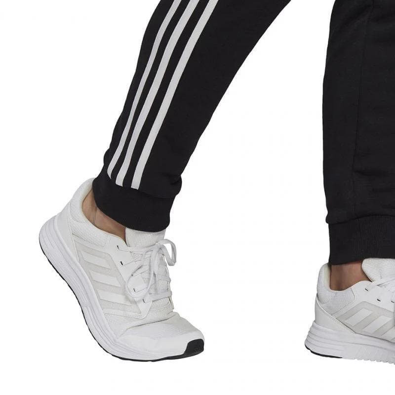 adidas Men's Essentials French Terry Tapered Cuff 3-Stripes Pants Black X-Large - Thumbnail 6