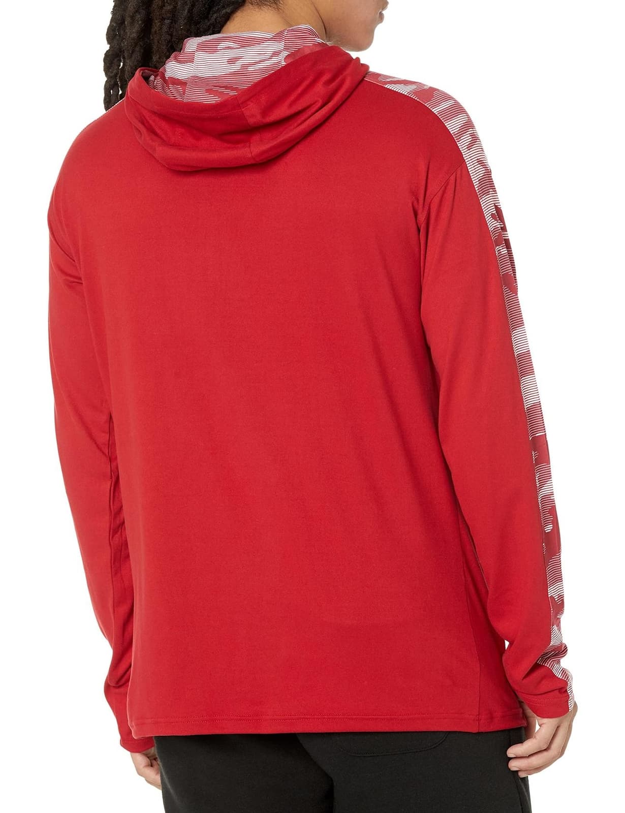 Zubaz Men's Arizona Cardinals Elevated Camo Lightweight Hoodie Red L 2XL - Thumbnail 2
