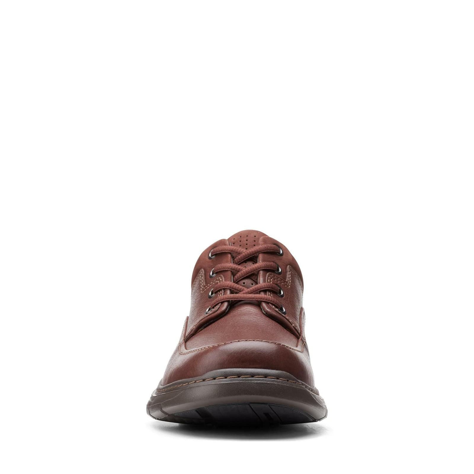 Clarks Men's Un Brawley Lace Oxford Shoes, Mahogany Brown Leather, 12 $170 Value - Thumbnail 3