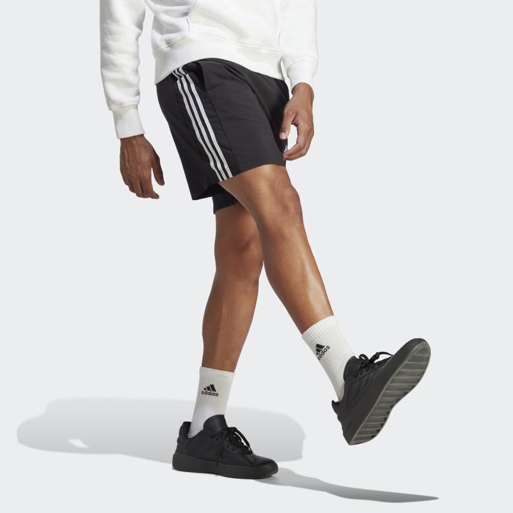 Adidas Men's Essentials Chelsea Aeroready 3 Stripes Training Shorts Black 3XL - Thumbnail 3