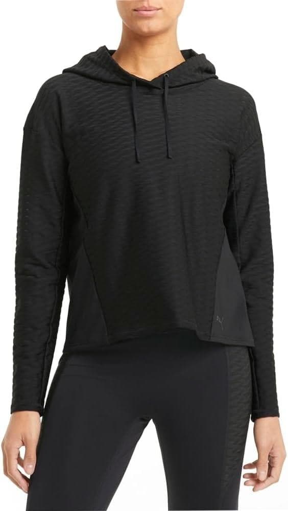 PUMA Women's Train Flawless Pullover Hoodie Black Small $76 Value - Thumbnail 6