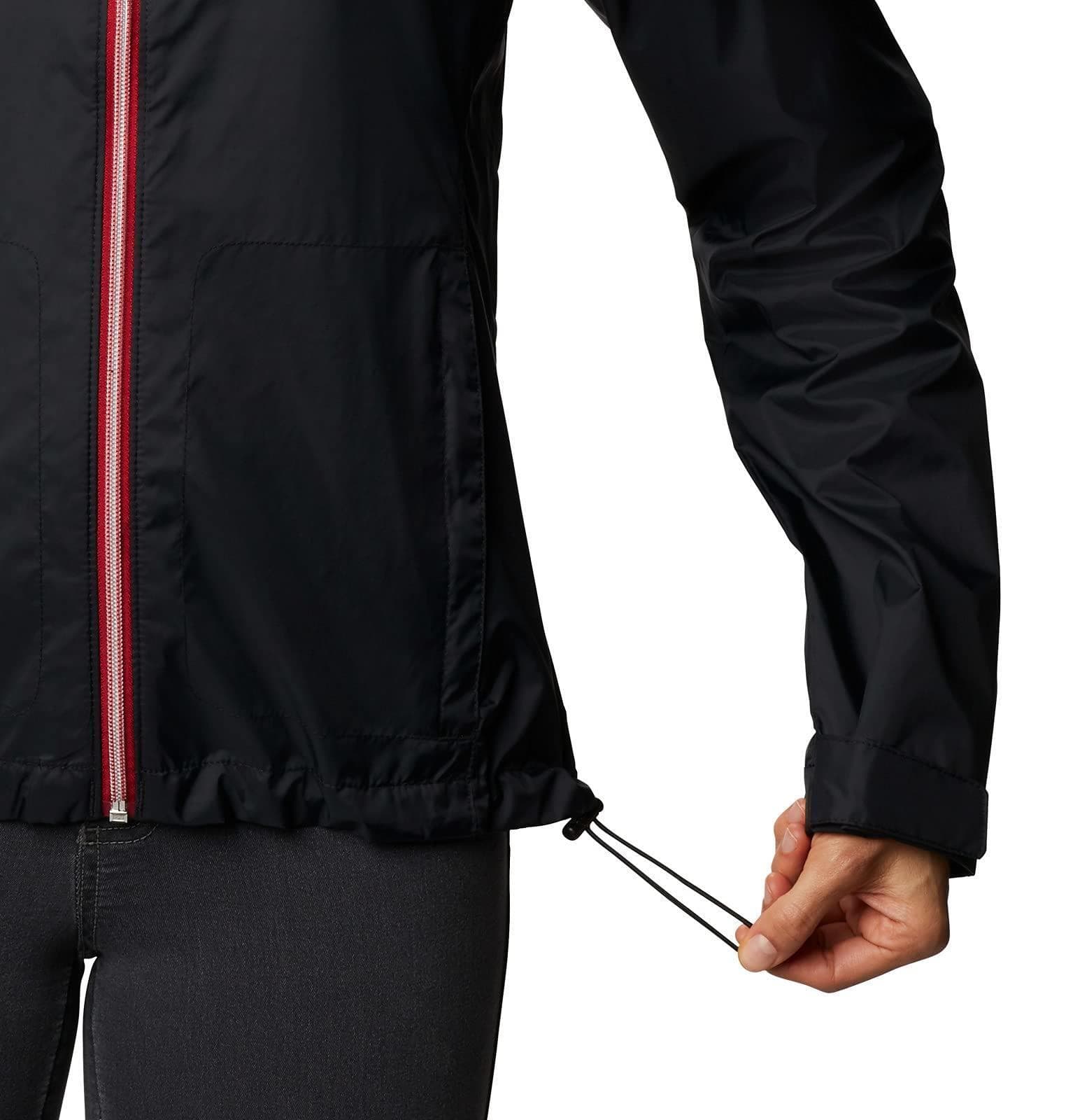 Columbia Women's Arkansas Razorbacks Waterproof Hooded Jacket Large Black - Thumbnail 6