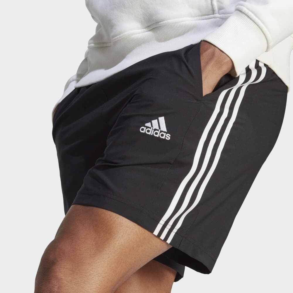 Adidas Men's Essentials Chelsea Aeroready 3 Stripes Training Shorts Black 3XL - Thumbnail 6