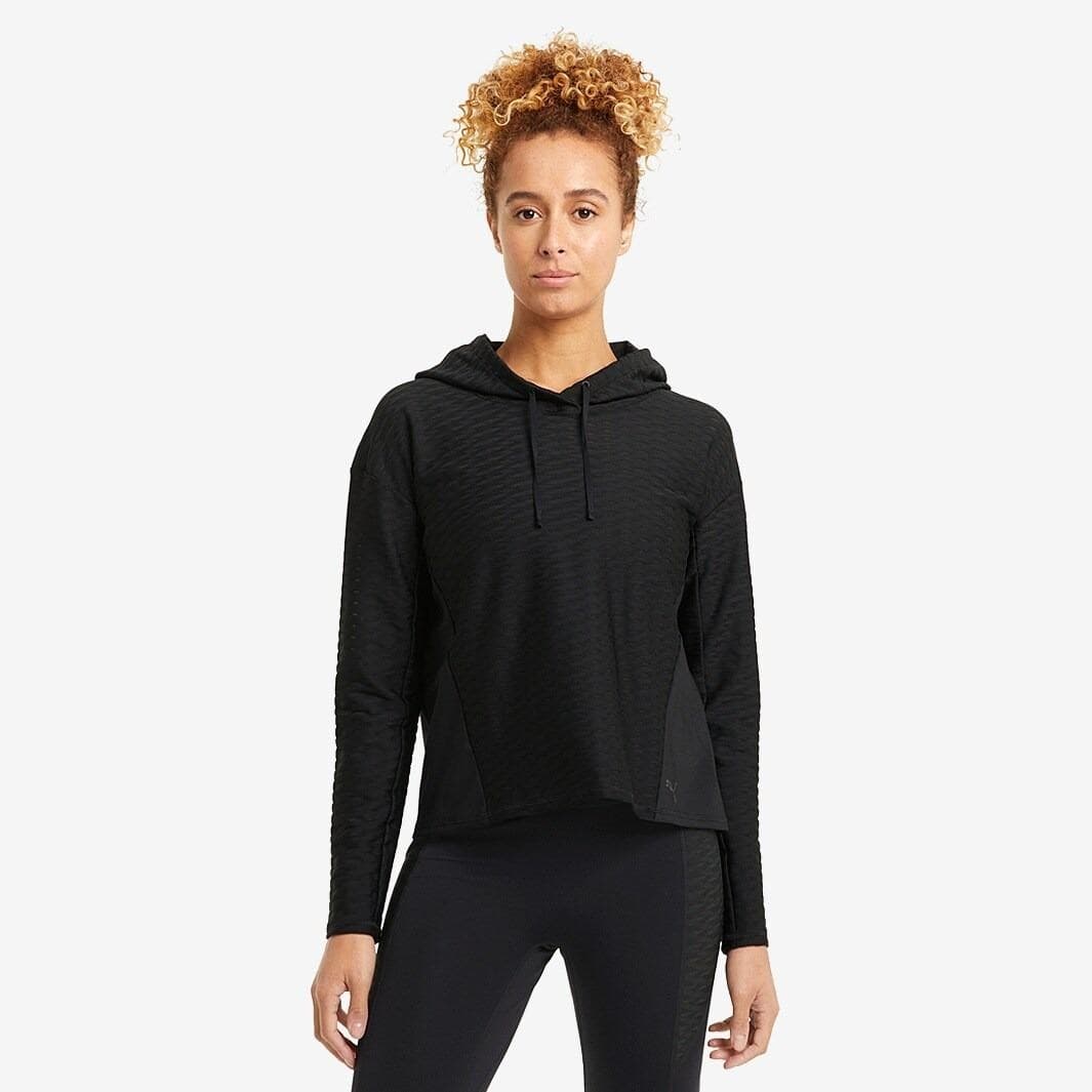 PUMA Women's Train Flawless Pullover Hoodie Black Small $76 Value - Thumbnail 9