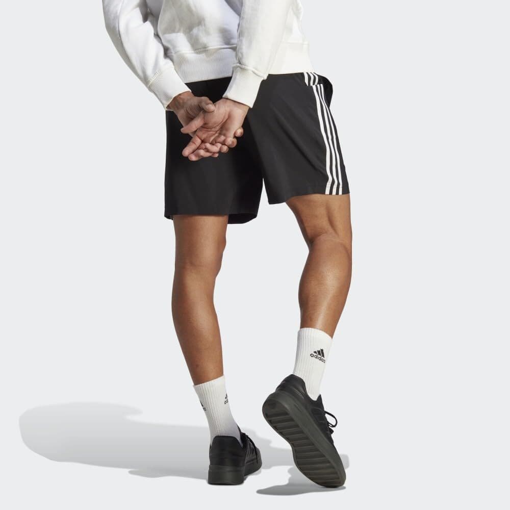 Adidas Men's Essentials Chelsea Aeroready 3 Stripes Training Shorts Black 3XL - Thumbnail 4