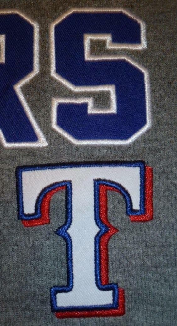 Stitches Men's Texas Rangers Performance Raglan T-shirt Blue Gray Medium - Thumbnail 4