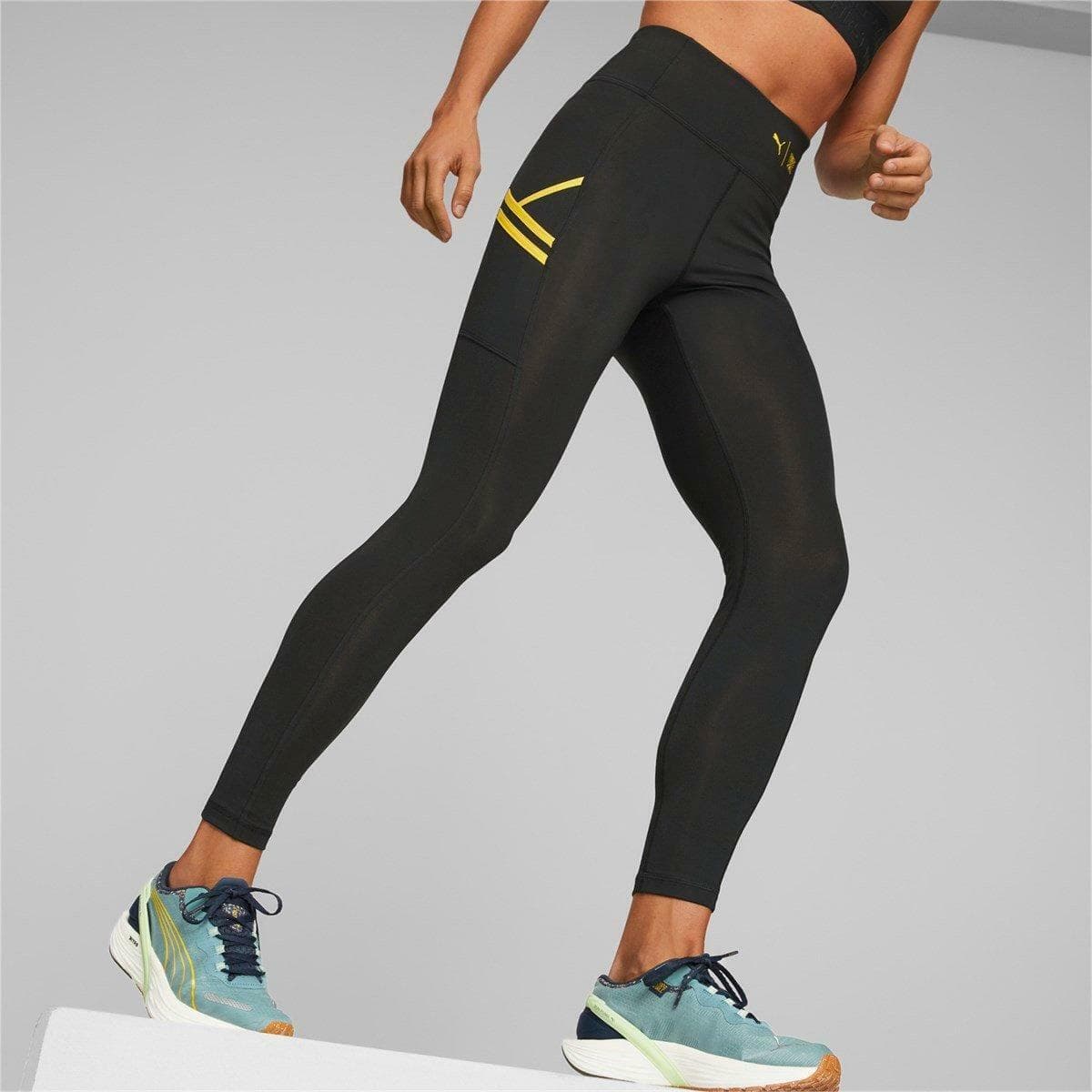 Puma Women's First Mile Drycell 7/8 Tights Black Medium $105 Value - Thumbnail 8