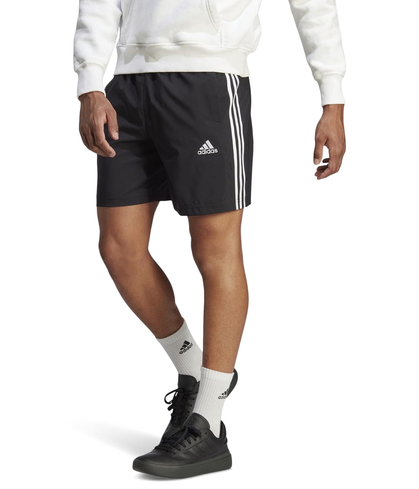 Adidas Men's Essentials Chelsea Aeroready 3 Stripes Training Shorts Black 3XL - Thumbnail 8