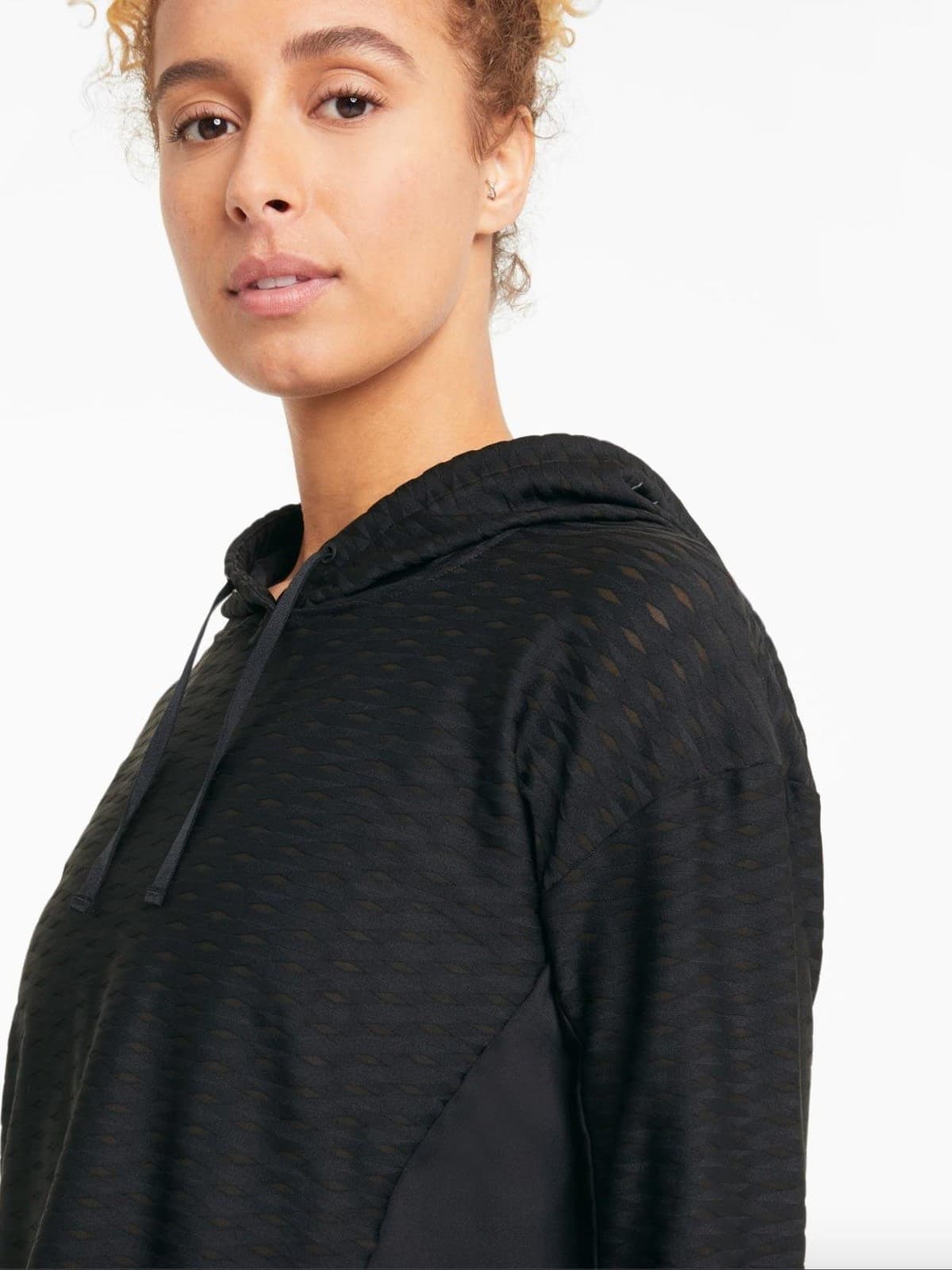 PUMA Women's Train Flawless Pullover Hoodie Black Small $76 Value - Thumbnail 5