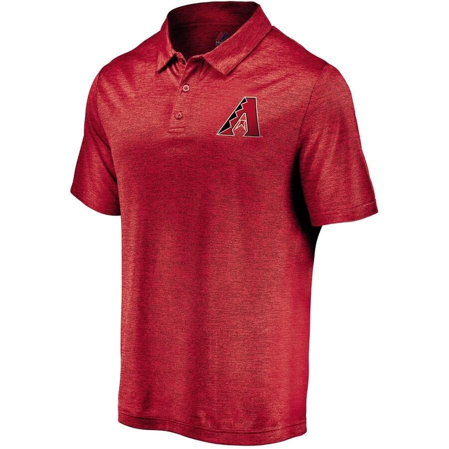 Majestic Men's Arizona Diamondbacks Polyester Positive Production Polo Medium - Thumbnail 2