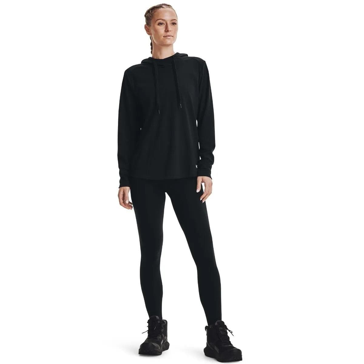 Under Armour Women's Coldgear Infrared Pullover Hoodie Black XX-Large - Thumbnail 3