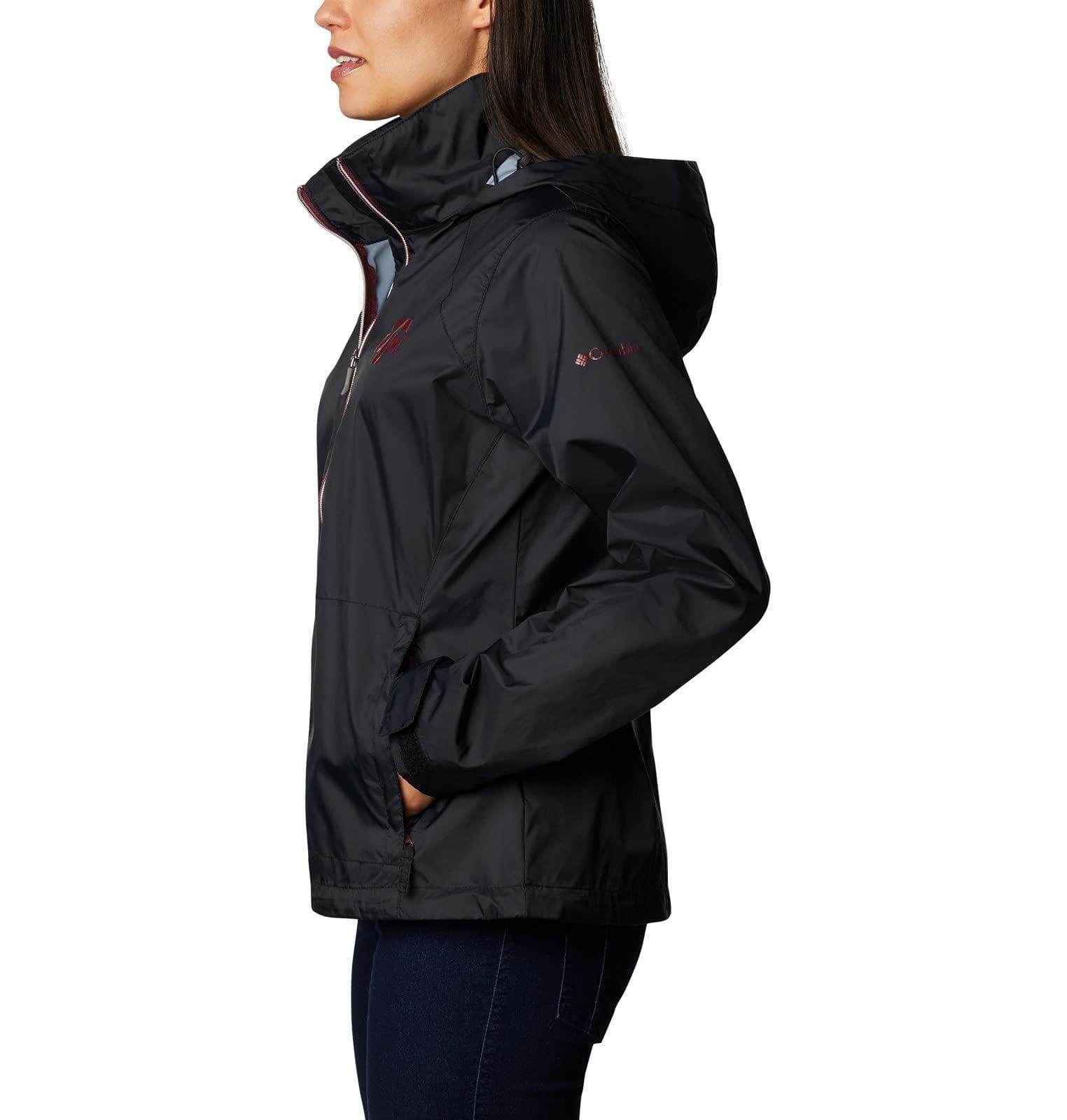 Columbia Women's Texas A&M Aggies Waterproof Hooded Jacket Black X-Large - Thumbnail 3