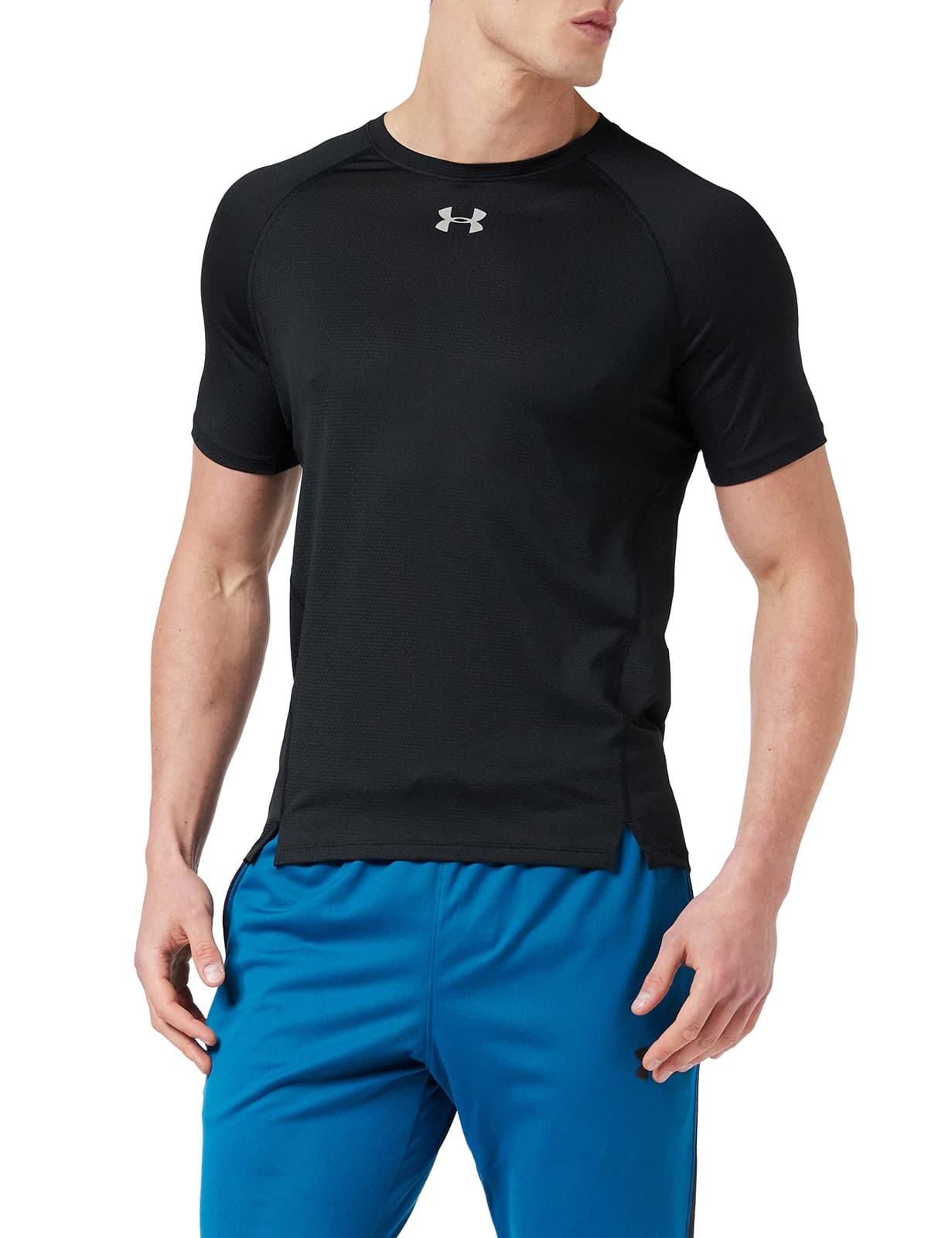 Under Armour Men's Qualifier HeatGear Short Sleeve T-shirt 2XL Black - Thumbnail 6