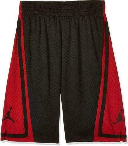 Nike Jordan Youth (Big Boy's) Loose Fit Mesh Franchise Shorts Black/Red X-Large - Thumbnail 5