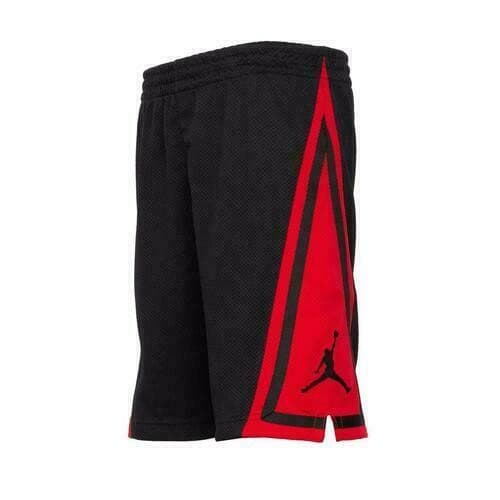 Nike Jordan Youth (Big Boy's) Loose Fit Mesh Franchise Shorts Black/Red X-Large - Thumbnail 4