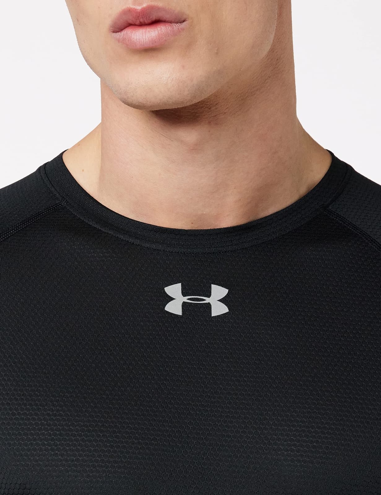 Under Armour Men's Qualifier HeatGear Short Sleeve T-shirt 2XL Black - Thumbnail 3
