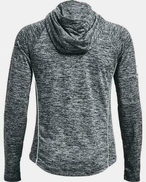Under Armour Women's UA Velocity Wordmark Hoodie Space Dye Black Large - Thumbnail 5