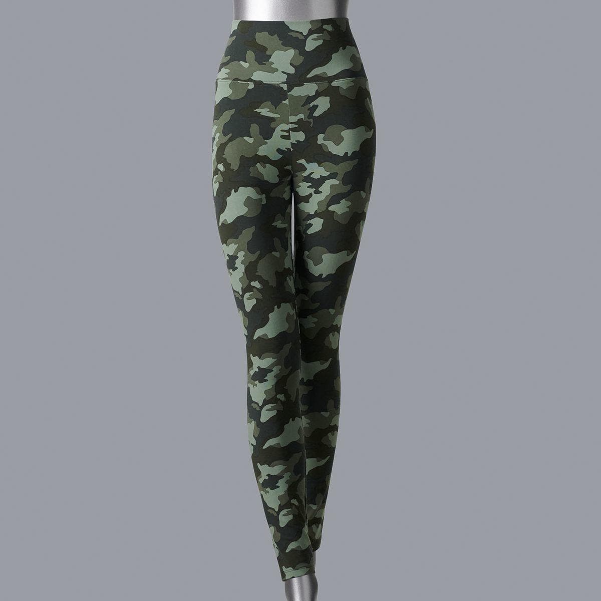 Simply Vera Vera Wang Women's High Rise Camo Live-In Leggings Large Medium - Thumbnail 3