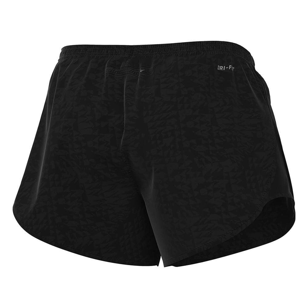 Nike Women's Dri-Fit Embossed Print Mod Tempo Shorts Small Medium Black - Thumbnail 6