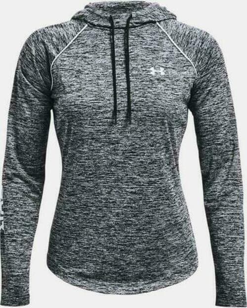 Under Armour Women's UA Velocity Wordmark Hoodie Space Dye Black Large - Thumbnail 7