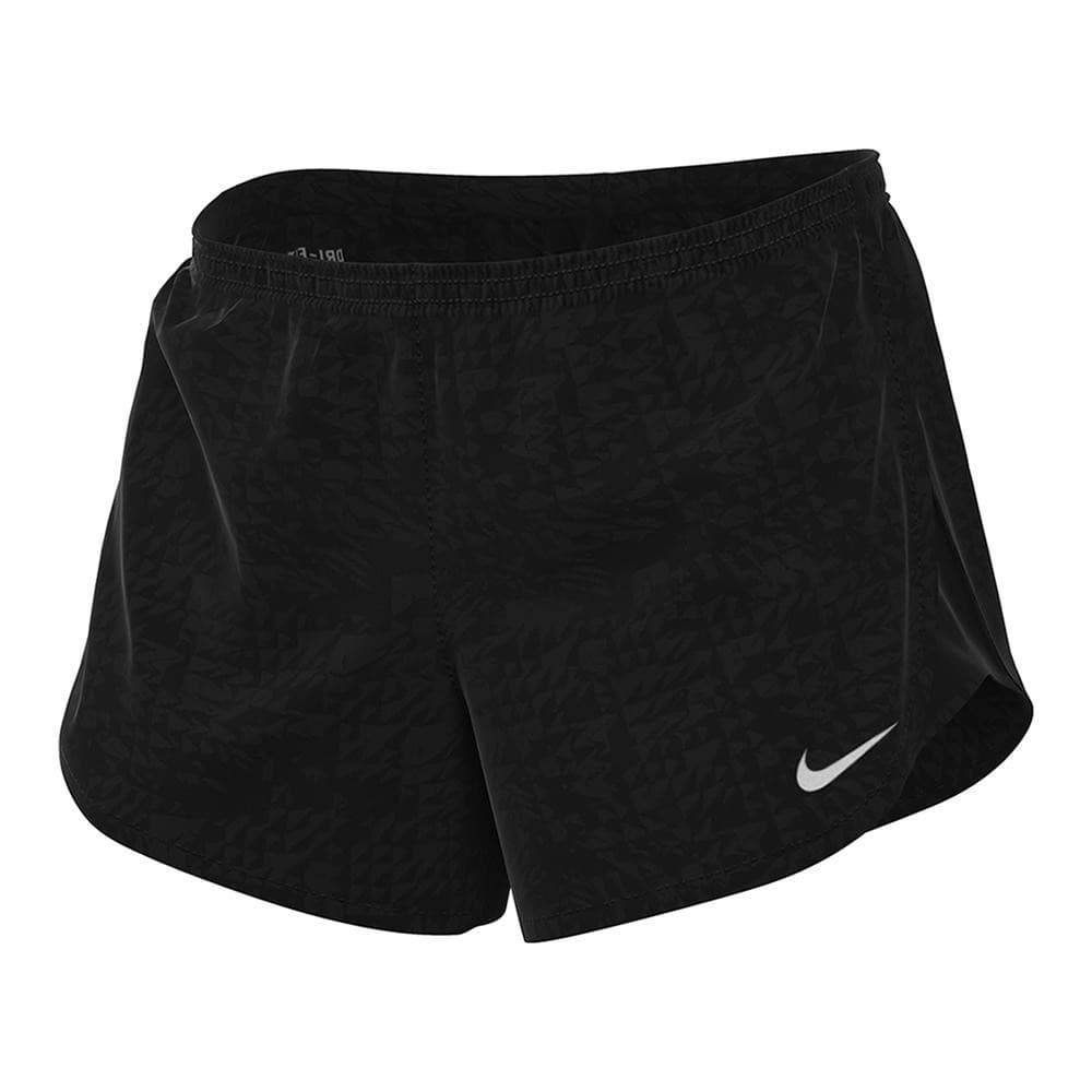 Nike Women's Dri-Fit Embossed Print Mod Tempo Shorts Small Medium Black - Thumbnail 5