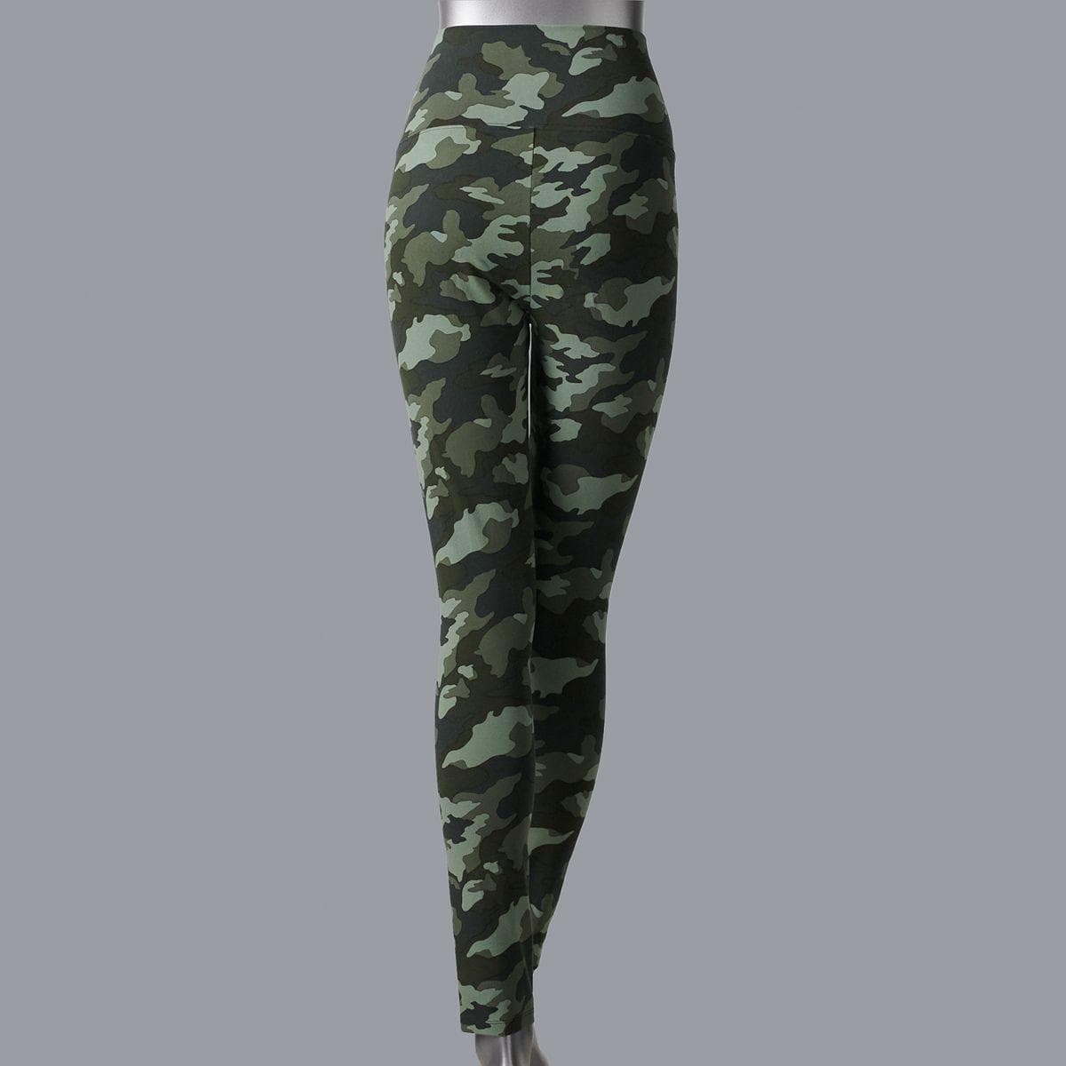 Simply Vera Vera Wang Women's High Rise Camo Live-In Leggings Large Medium - Thumbnail 2