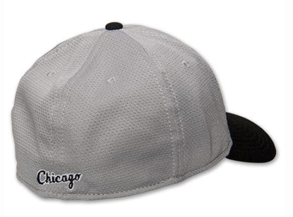 New Era Chicago White Sox Tech Line 39Thirty Hat Cap Gray Black M/L - Thumbnail 2