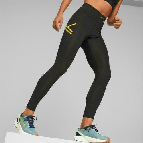 Puma Women's First Mile Drycell 7/8 Tights Black X-Large $105 Value - Thumbnail 5