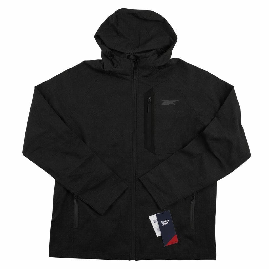 Reebok Men's Gridded Texture Hooded Performance Running Jacket XL $135 Value - Thumbnail 4