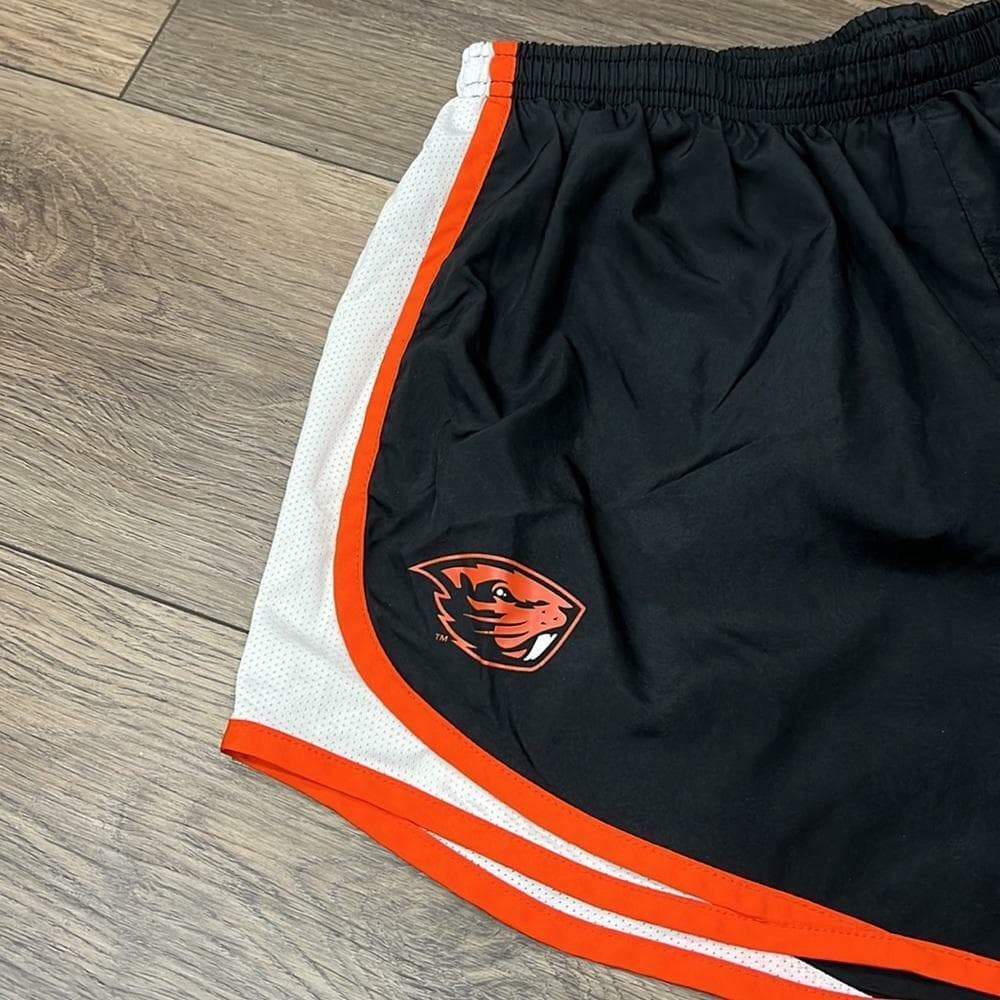 Nike Women's Oregon State Beavers Dri-Fit Tempo Shorts Black Large - Thumbnail 7