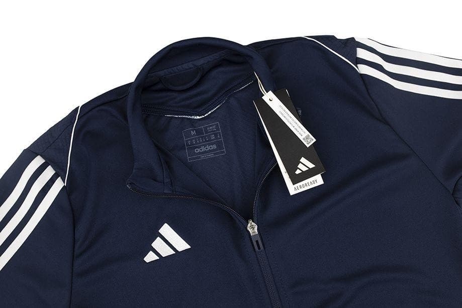 Adidas Men's Tiro Aeroready Full-Zip Training Jacket Navy Blue XX-Large Tall - Thumbnail 8