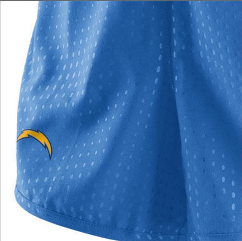 Nike Women's Los Angeles Chargers Dri-Fit Mod Tempo Shorts Powder Blue X-Large - Thumbnail 5