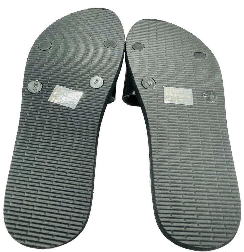 West Loop Women's Jelly Slides Foam Sandals Black Medium (7-8) - Thumbnail 6