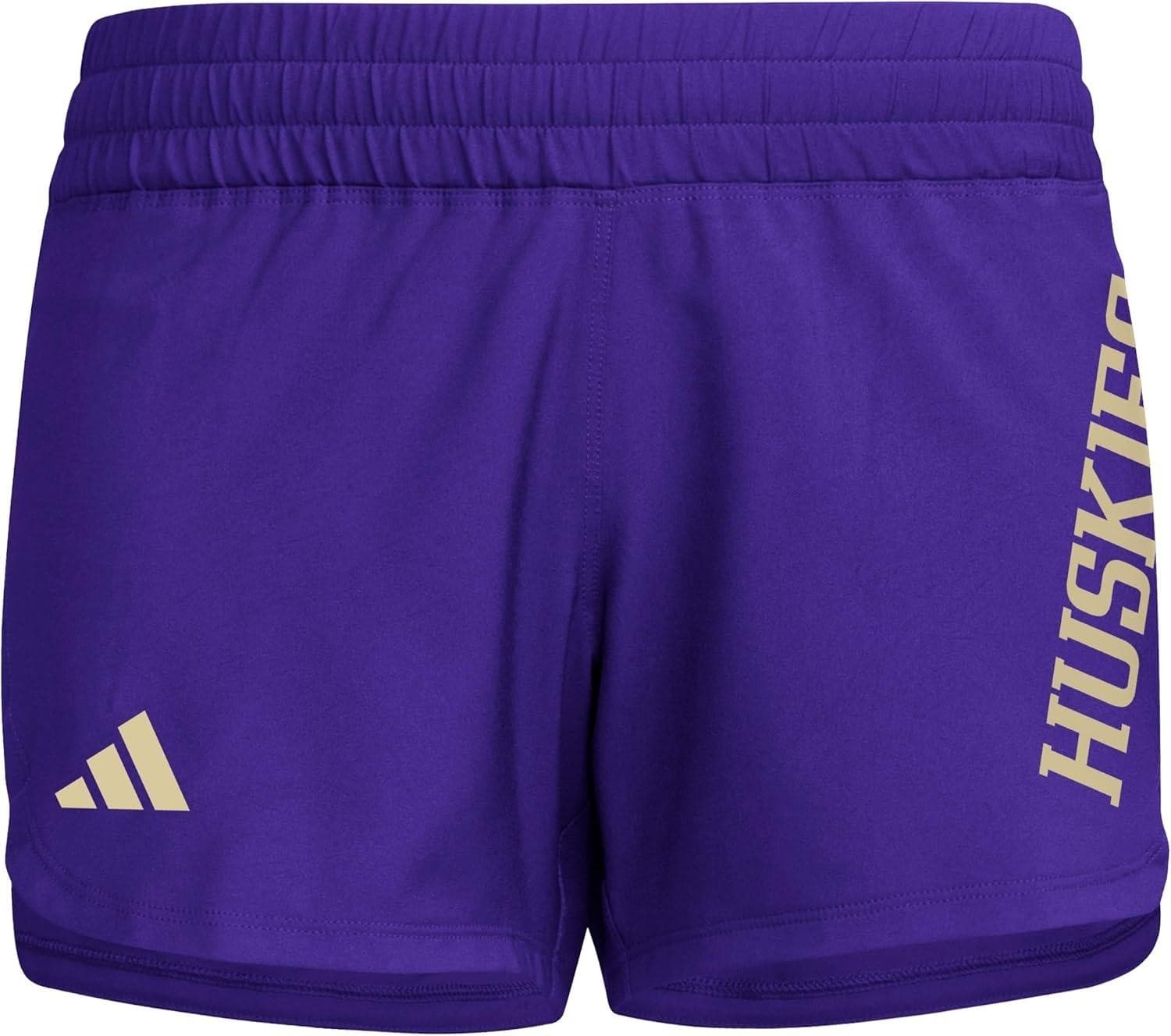 adidas Women's Washington Huskies Aeroready Designed For Training Shorts Large - Thumbnail 4