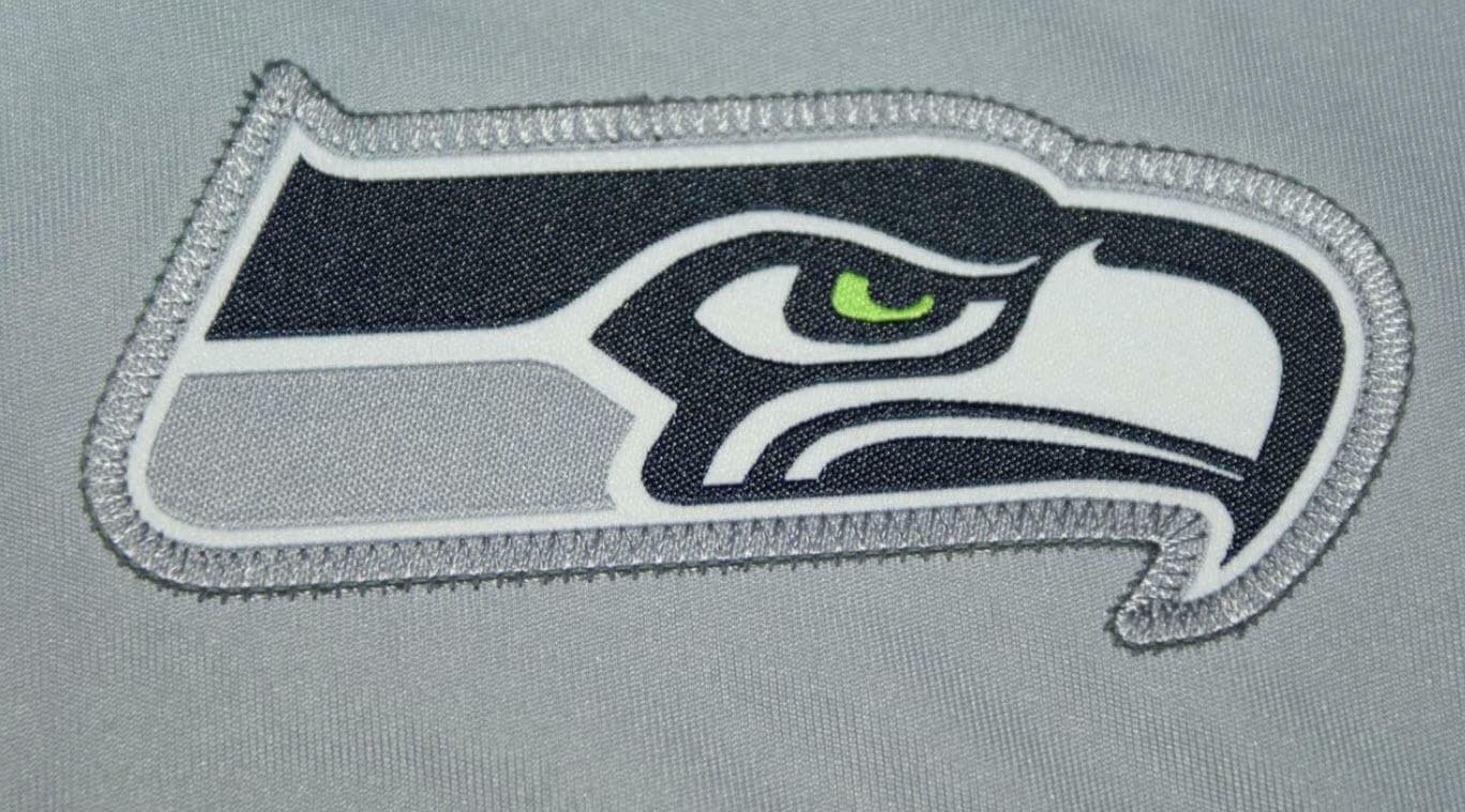 Nike Men's Seattle Seahawks Dri-Fit Team Issue Polo Shirt Medium Wolf Gray - Thumbnail 2