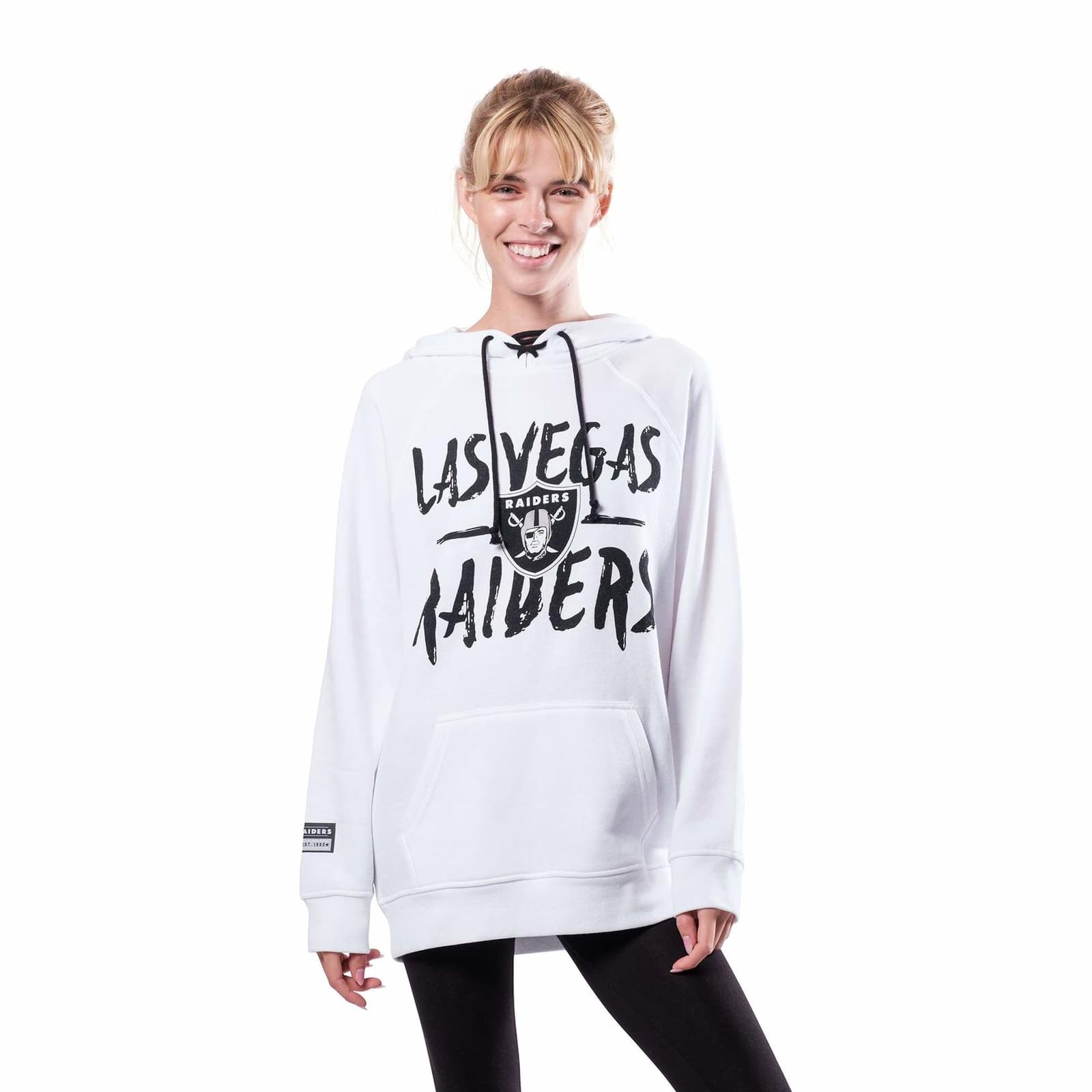 Ultra Game Women's Las Vegas Pullover Hoodie White Small $75 Value - Thumbnail 7