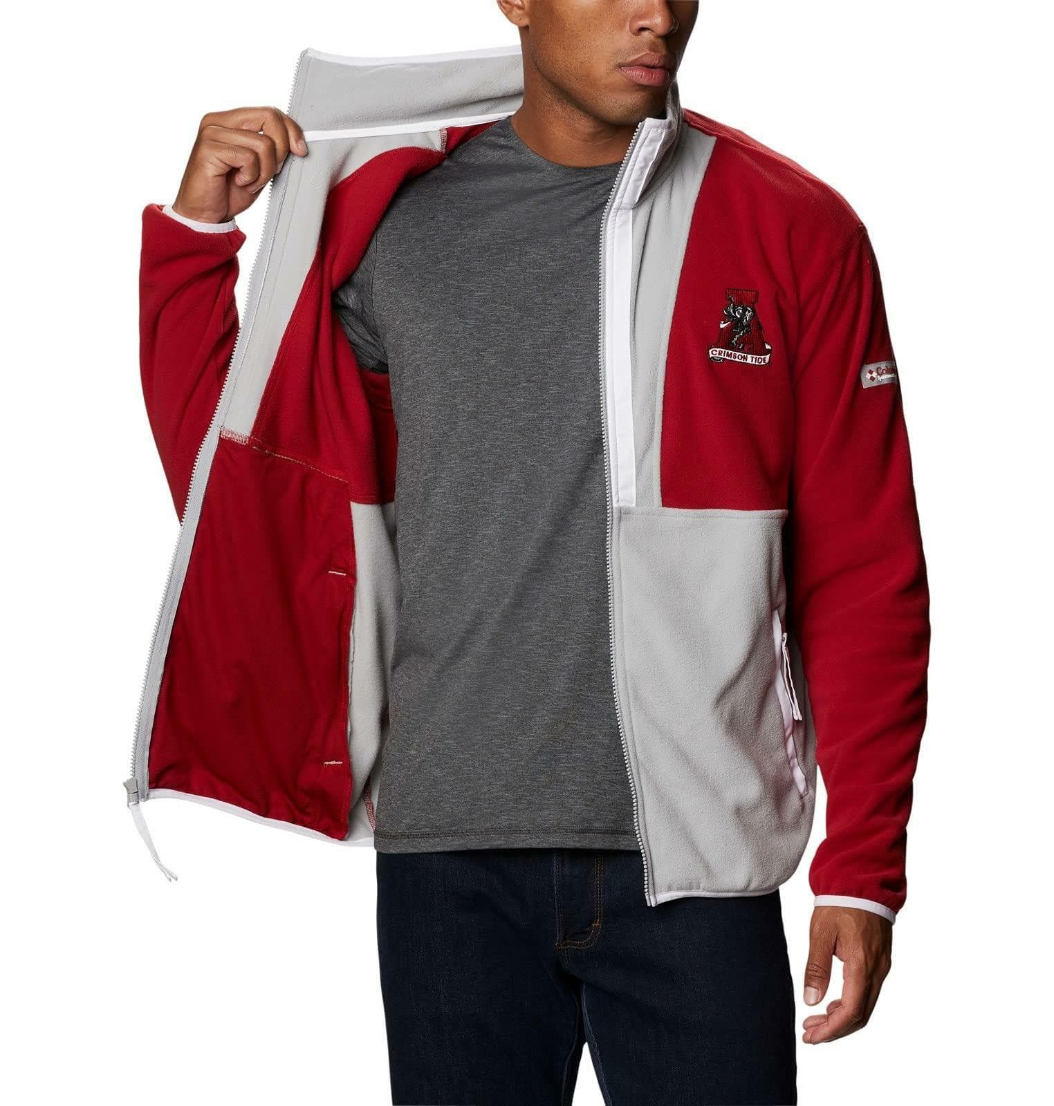Columbia Men's Alabama Crimson Tide Back Bowl Fleece Jacket Medium $110 Value - Thumbnail 5