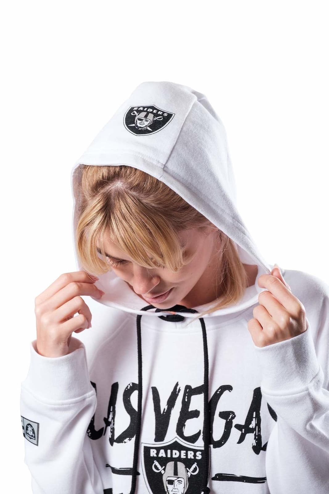 Ultra Game Women's Las Vegas Pullover Hoodie White Small $75 Value - Thumbnail 4