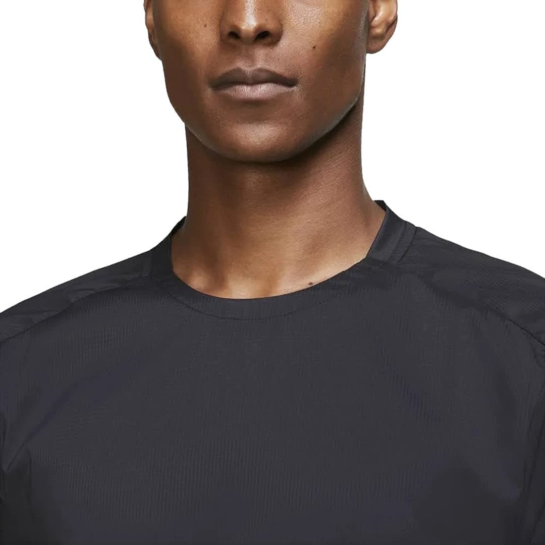 Nike Men's Tech Pack Dri-Fit Ultra Light Long Sleeve Running Top Black Large - Thumbnail 3