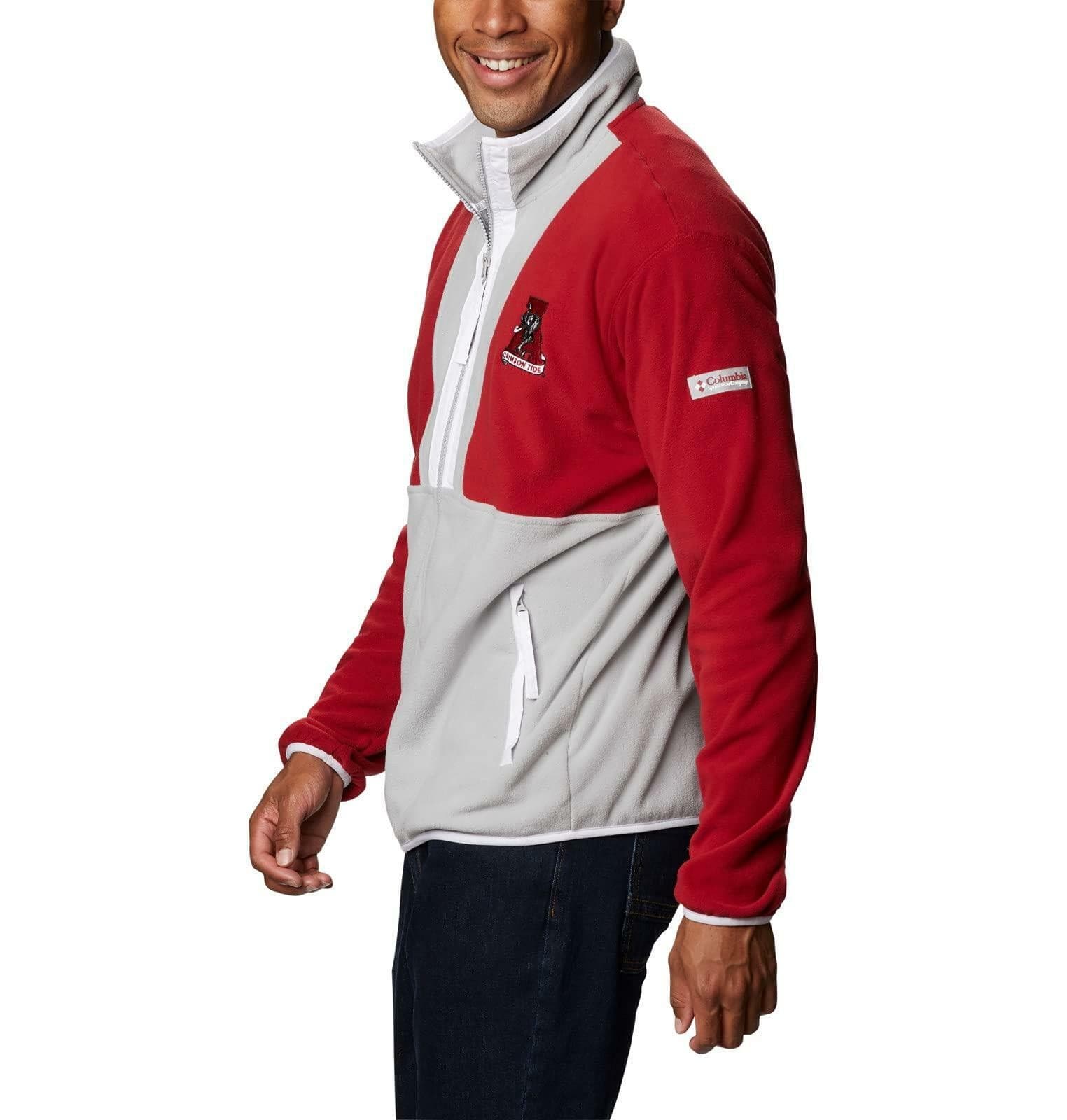 Columbia Men's Alabama Crimson Tide Back Bowl Fleece Jacket Medium $110 Value - Thumbnail 2