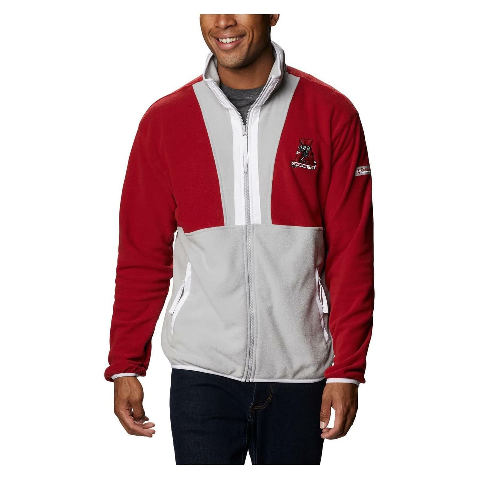 Columbia Men's Alabama Crimson Tide Back Bowl Fleece Jacket Medium $110 Value