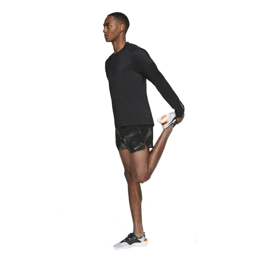 Nike Men's Tech Pack Dri-Fit Ultra Light Long Sleeve Running Top Black Large - Thumbnail 7