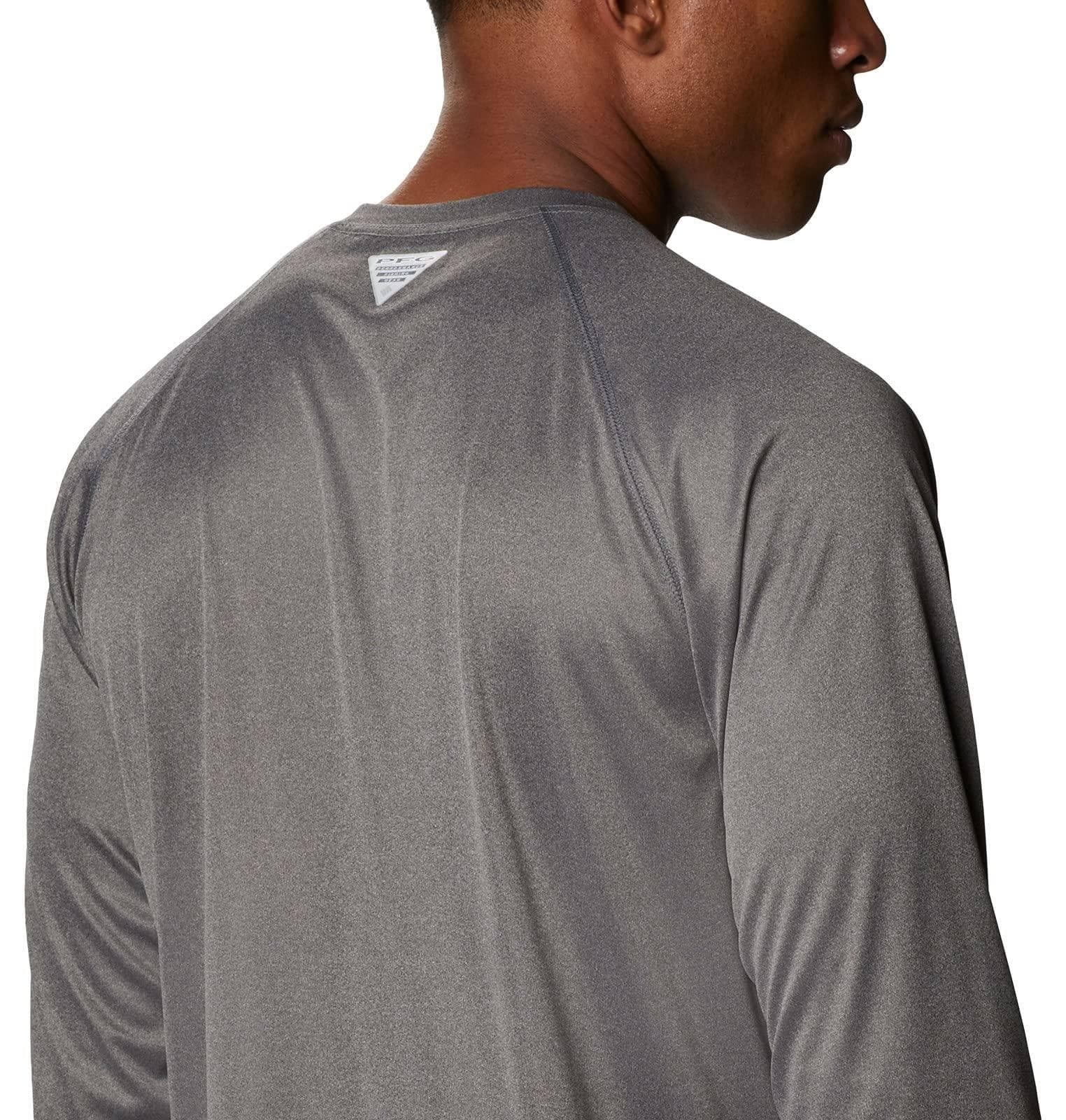 Columbia Men's Alabama Crimson Tide Terminal Tackle Long Sleeve PFG Shirt Gray - Thumbnail 6
