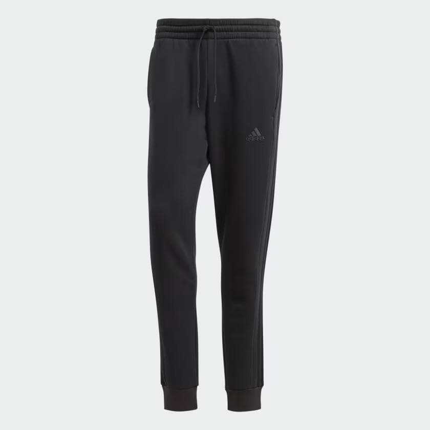 Adidas Essentials Fleece 3-Stripes Tapered Cuff Pants Men's Athletic Sweatpants - Thumbnail 9